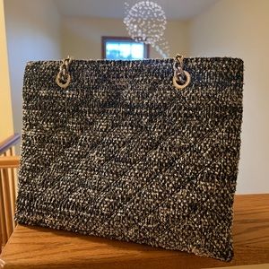 Kate Spade Tweed Sparkly Purse Tote